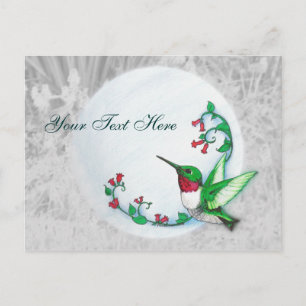 Robijnrode kolibrie Briefkaart