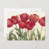 Robijnrode Tulpen Briefkaart (Voorkant / Achterkant)