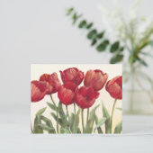 Robijnrode Tulpen Briefkaart (Staand voorkant)
