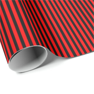 Robijnrode Zwarte Cadeaupapier