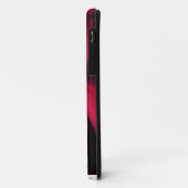 Robijnrood Zwart Bloemblad Case-Mate iPhone Case (Achterkant/links)