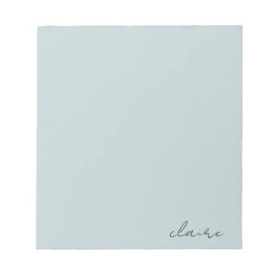 Robijns Ei Blauw Naam Notitieblok