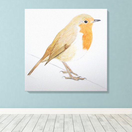 Robin 2011 canvas afdruk (Insitu (Houten vloer))