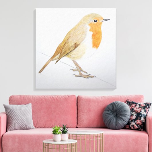 Robin 2011 canvas afdruk (Insitu (Woonkamer))