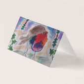 Robin Abstract Art-kerstkaart Kaart (Achterkant)