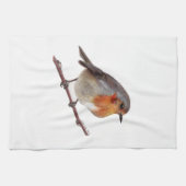 Robin Bird (Erithacus Rubecula) Keukenhanddoek (Horizontaal)