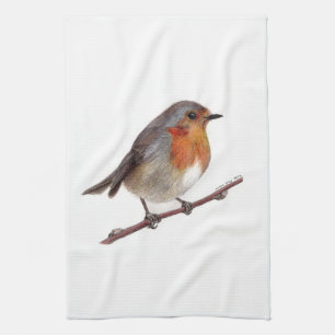 Robin Bird (Erithacus Rubecula) Keukenhanddoek
