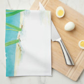 Robin Bird, illustratie sneeuw en sneeuwval Theedoek (Quarter Fold)