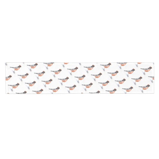 Robin Bird in Pet Korte Tafelloper (Horizontaal)