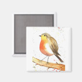 Robin bird magneet (Voorkant / Achterkant)