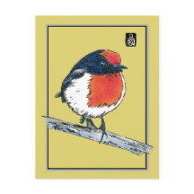 Robin Bird met rode lampjes