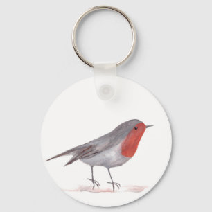 Robin bird sleutelhanger
