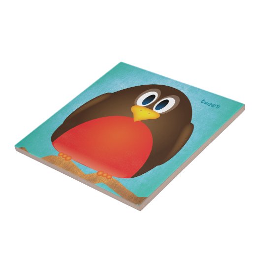 Robin Bird Tile Tegeltje (Zijkant)