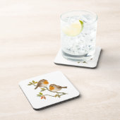 Robin Birds Hard Plastic Onderzetters (Rechterzijde)