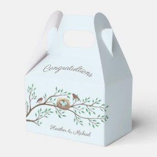Robin Birds Nest Eggs Spring Baby shower Bedankdoosjes