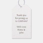 Robin Birds Nest Eggs Spring Baby shower Cadeaulabel (Achterkant)