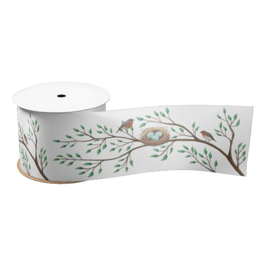 Robin Birds Nest Eggs Spring Baby shower Lint (Spoel)