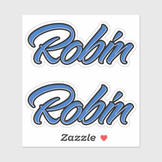 Robin Blue Autocollants (Feuille)