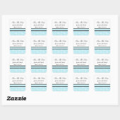 Robin Blue Damask Enregistrer Les Stickers Date (Feuille)
