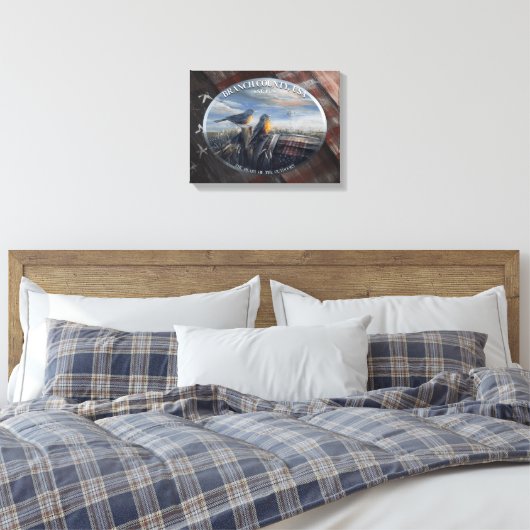 Robin Branch Co. MICH. Canvas Afdruk (Insitu (Slaapkamer))