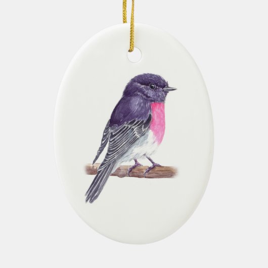 Robin Ceramic Ornament (Achterkant)