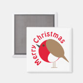 Robin Christmas Magnet (Recto/Verso)