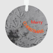 Robin dans l'ornement de neige (dos)