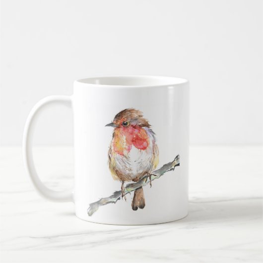 Robin de Noël Art Mug (Gauche)