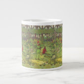 Robin Des Bois Dans La Forêt Grande Mug De Café (Devant)