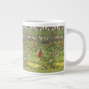 Robin Des Bois Dans La Forêt Grande Mug De Café