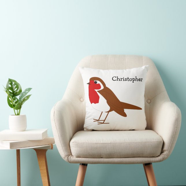 Robin Design Persoonlijk Kussen (Stoel)