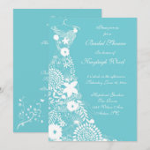 Robin egg aangepaste vrijgezellenfeest uitnodigen kaart (Voorkant / Achterkant)