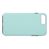 Robin Egg Blue en White Zig Zag Case-Mate iPhone Case (Achterkant (Horizontaal))