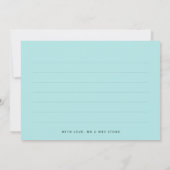 Robin Egg Blue Wedding Foto Collage Hartelijk dank Bedankkaart (Achterkant)