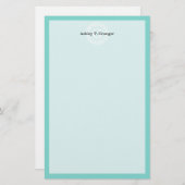 Robin Egg Wht Grieks Zeer belangrijk Rand Lijst In Briefpapier (Voorkant / Achterkant)