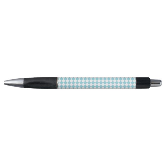Robin Ei Blauw en Wit Chevron Patroon Emmy Pen (Voorkant)