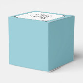 Robin Ei Blauw Posh Bruiloft Favor Box Bedankdoosjes (Achterkant)