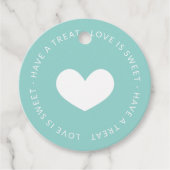 Robin Ei Blauwe Liefde Is Lief Bruiloft Bedankjes Labels (Voorkant)