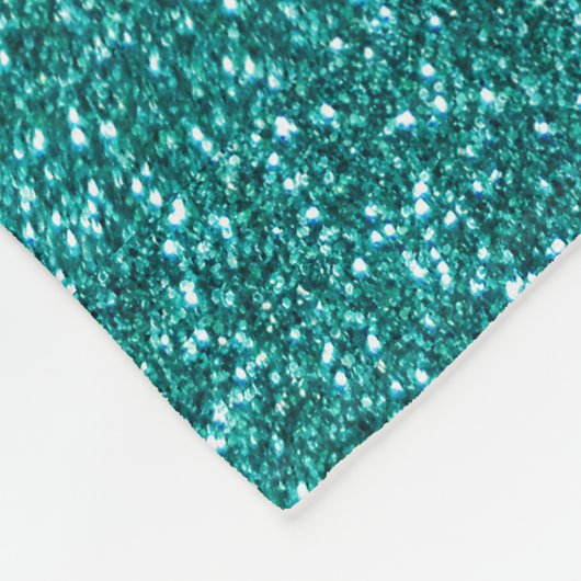 Robin Eiblue glitter Fleece Deken (Hoek)