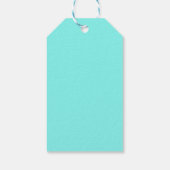 robin ' eicelblauwe turquoise aqua blue bruiloft cadeaulabel (Achterkant)