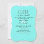 robin ' eicelblauwe turquoise aqua blue bruiloft kaart (Voorkant)