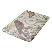 Robin Elegant Vogelvlinder Franse kunst Badmat (Gekanteld)