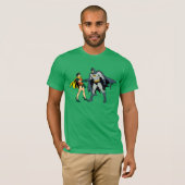 Robin en Batman Handshake T-shirt (Voorkant volledig)