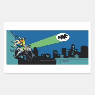Robin en Batman klib Rechthoekige Sticker
