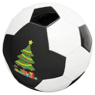 Robin en kleurrijke Cadeaus onder de kerstboom Voetbal