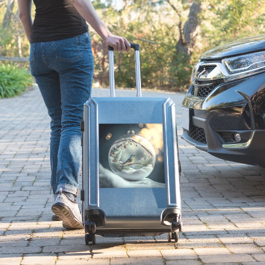 Robin Globe Vinyl Sticker (Valise Insitu)