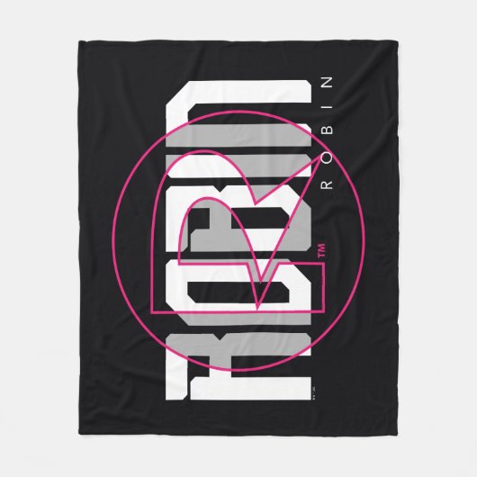 Robin Hi-Tech Naam Graphic Fleece Deken (Voorkant)