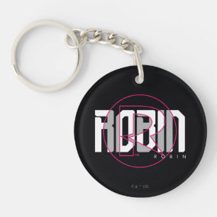 Robin Hi-Tech Naam Graphic Sleutelhanger