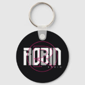 Robin Hi-Tech Naam Graphic Sleutelhanger (Achterkant)