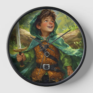 Robin Hood afgebeeld als een kind